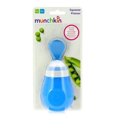 Munchkin Colher distribuidora Squeeze Presser 4M+ 150ml Azul